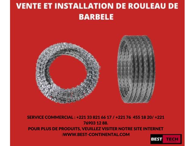 VENTE ET INSTALLATION DE BARBELE AU SENEGAL A BON PRIX