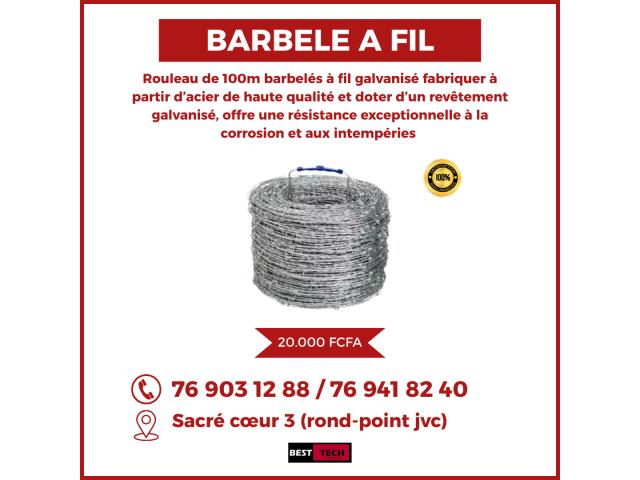 VENTE ET INSTALLATION DES BARBELES A LAME ET A FIL AU SENEGAL