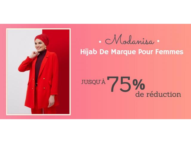 Vente jusqu’à 75% sur le hijab féminin de Modanisa