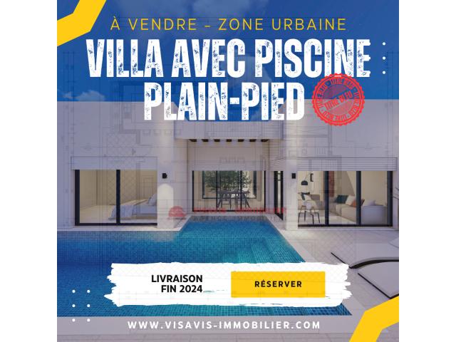 Vente villa avec titre bleu à Djerba - zone Urbaine