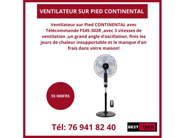 VENTILATEUR SUR PIED , MURAL OU PLAFONNIER A VENDRE