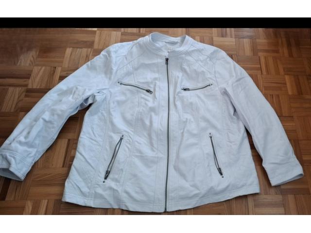 Veste blanche Paola en simili cuir neuve