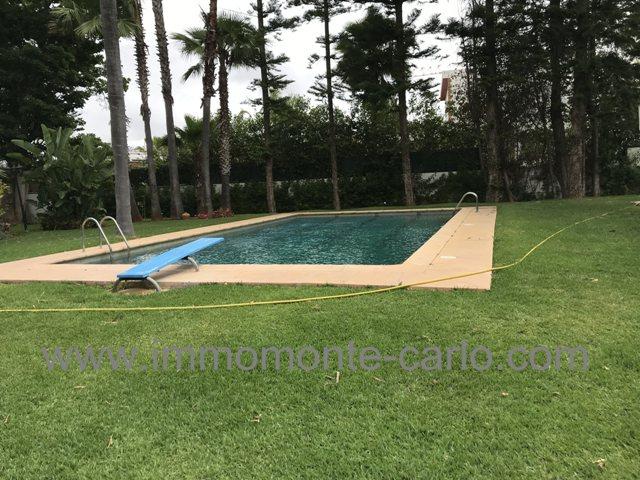 Photo Villa  à louer avec chauffage central et piscine à souissi Rabat image 1/4