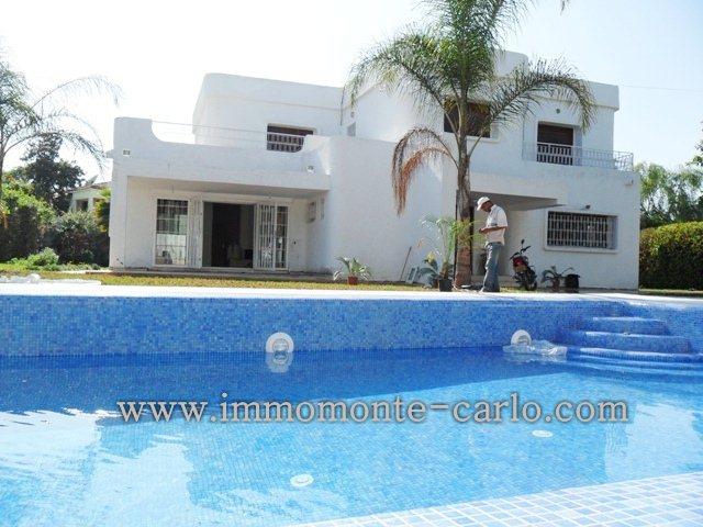 Photo Villa avec chauffage et piscine à louer au quartier  Souissi image 1/5