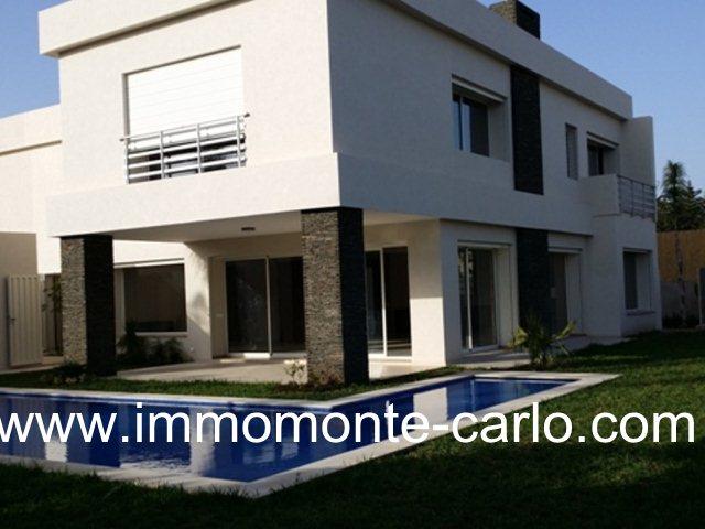 Villa haut standing neuve avecchauffage central à Souissi