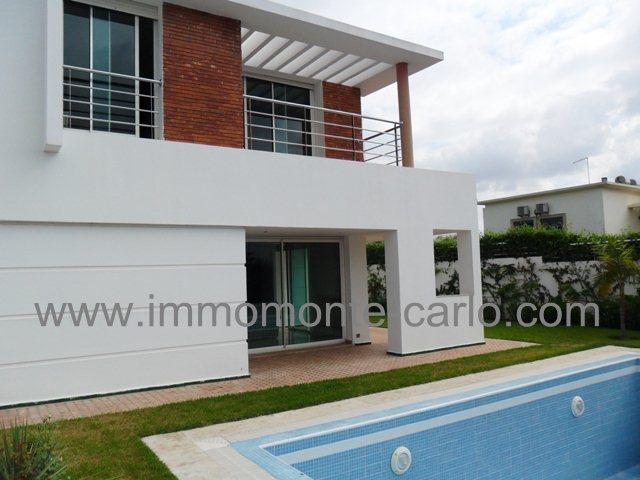 Villa moderne avec piscine à louer à souissi
