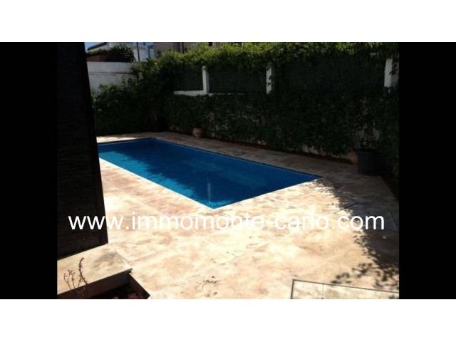 Villa neuve avec piscine à louer à Hay Riad RABAT