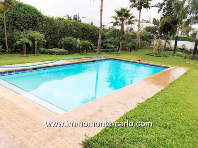 Photo Villa neuve avec piscine à louer à Souissi RABAT image 1/6