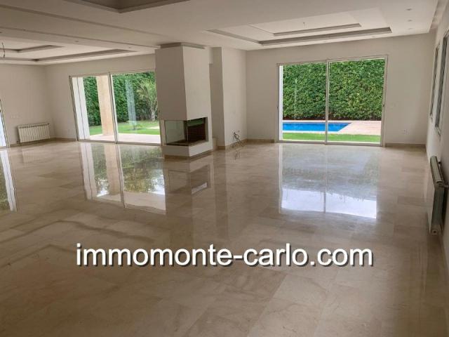 Photo Villa neuve et moderne avec chauffage central et piscine à Souissi image 1/6