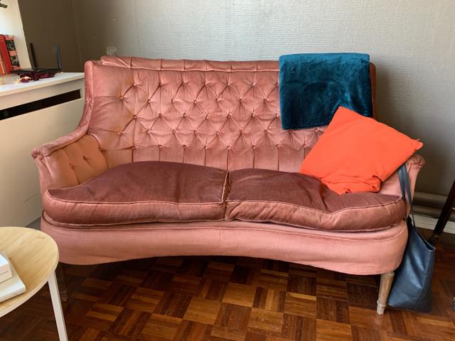 Vintage Sofa en Velours
