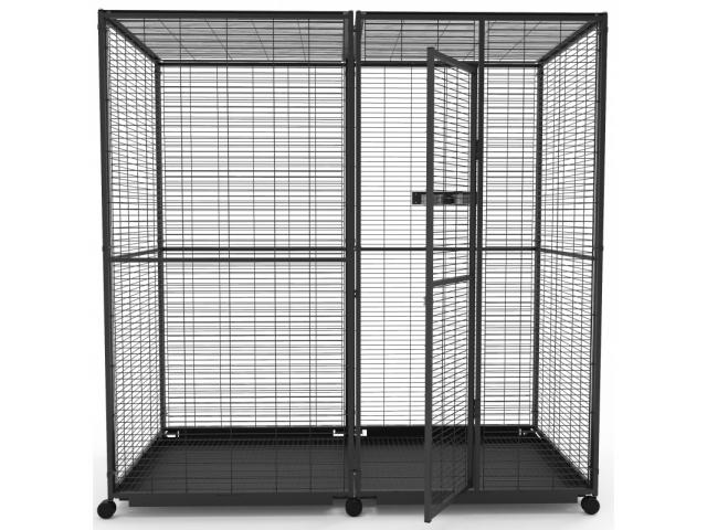 Volière mobile 1x1x2 m pour perroquet cage perroquet Volière 2x1x2 m pour perroquet voliere perroque