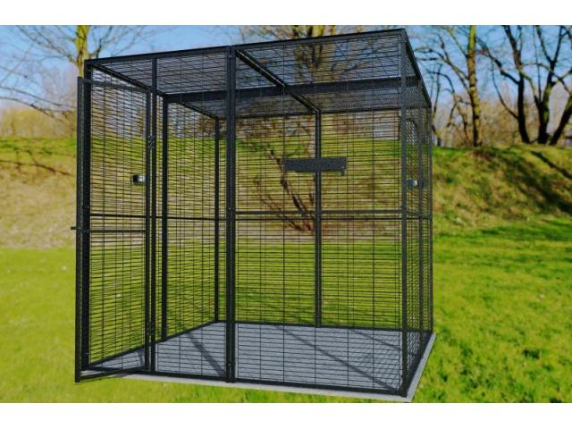 Volière panoramique 2x2x2 m toit maille cage perroquet volière exterieure volière intérieur
