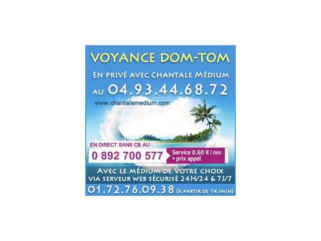 Photo VOYANCE DOM-TOM par audiotel sans cb au 0892.700.577 où en Privé au 01.72.76.09.38 (1€/min) image 1/1