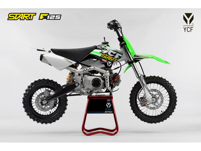 ycf start green 125 cc dirt bike haut de gamme moto cross