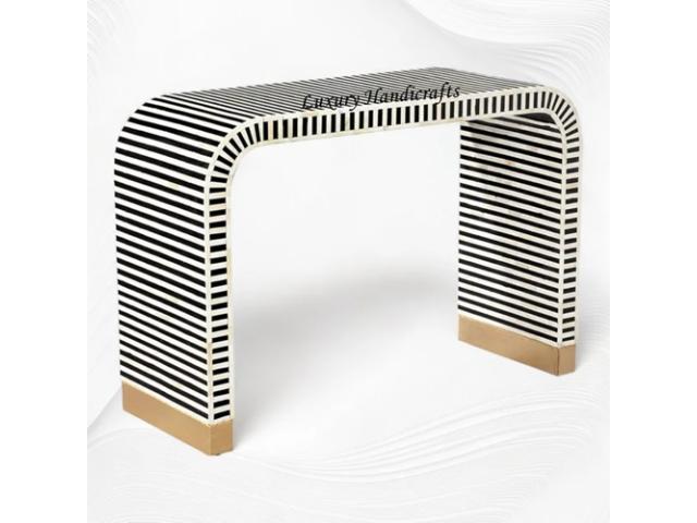 Your Entryway with a Stunning Bone Inlay Console Table