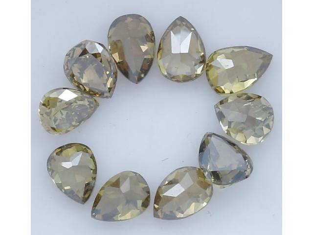 Photo 10 diamants colorés en forme de poire – 1,53 ct image 2/4
