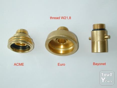 Photo 2 bouteilles GPL Aluminium multivalve avec double kit de remplissage image 2/6