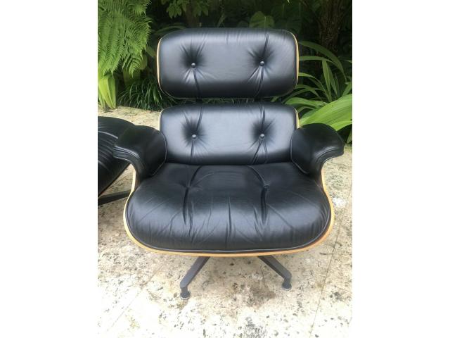 Photo 2013 Herman Miller Eames Lounge chair -  cuir noir image 2/4