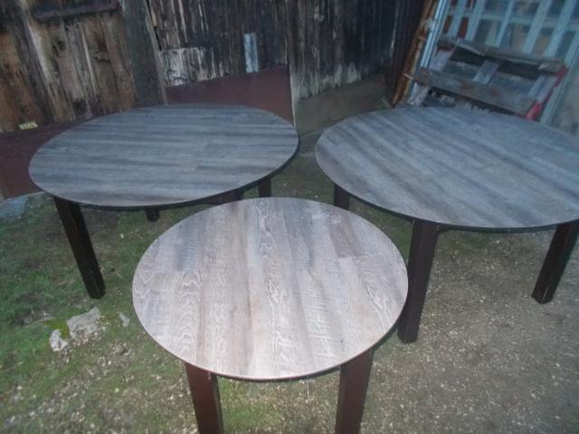 Photo 3 table rondes en bois tbeg  faire prix image 2/4