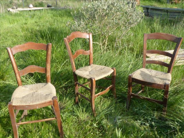 Photo 6 chaises campagnardes, rustiques image 2/3