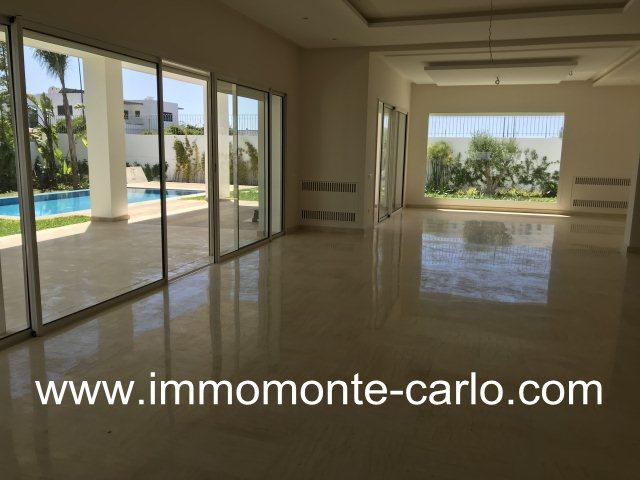 Photo A louer Villa haut standing neuve avec piscine à Souissi image 2/6