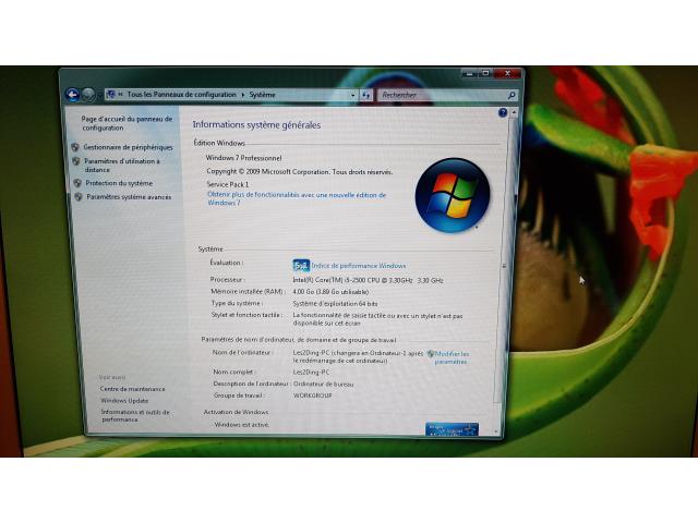 Photo A vendre : Ordinateur près à l'emploi, Windows 7 PRO image 2/4
