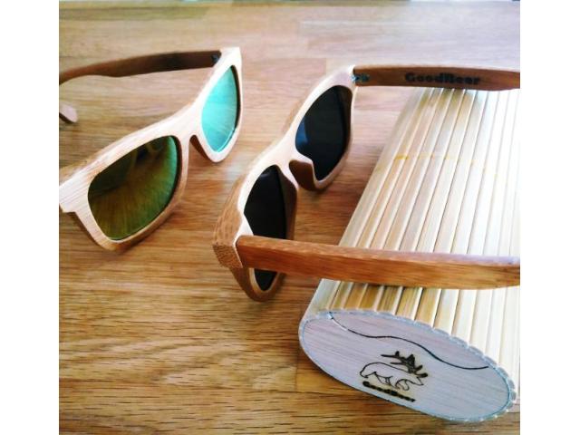 Photo Achetez des lunettes de soleil en bois uniques et confortables fabriquées à la main image 2/2