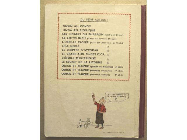 Photo AlBUM tintin l'oreille cassee e o 1943 A 20 occasion image 2/6