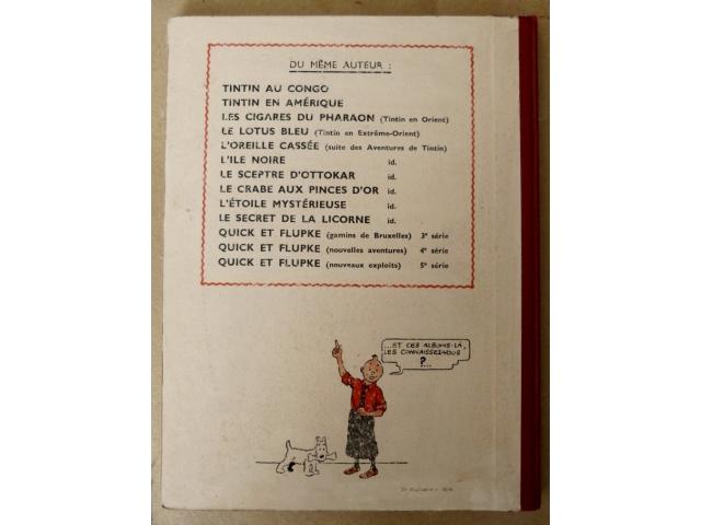 Photo ALBUM  TINTIN  LE CRABE   EO 1943 A 22 image 2/6