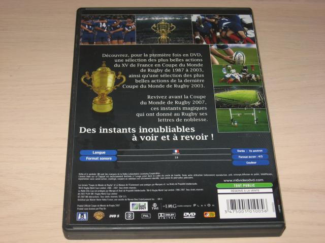 Photo Annonce dvd 100% rugby coupes du monde de rugby de 1987-2003 image 2/2