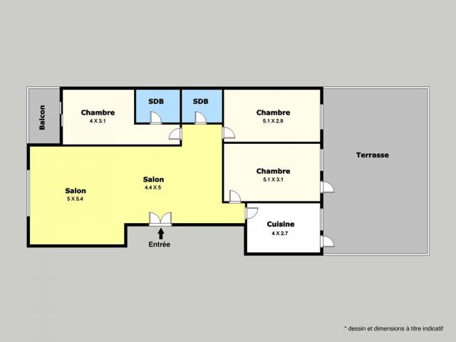 Photo Appartement 163 m2 à vendre – Val fleuri image 2/6