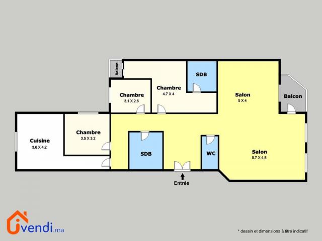 Photo Appartement de 156 m2 à vendre – Val fleuri image 2/6