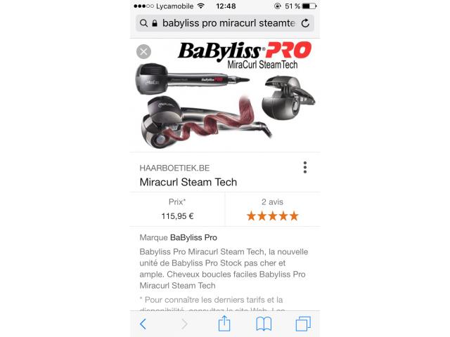 Photo Babyliss Pro Miracurl &Ultra Curl Neuf image 2/6