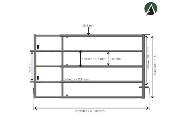 Photo Barrière galvanisée - Agridiscount image 2/5
