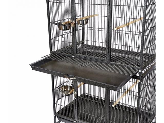 Photo Batterie élevage perroquet avec 3 cases cage elevage bec droit cage elevage perruche cage elevage ca image 2/2