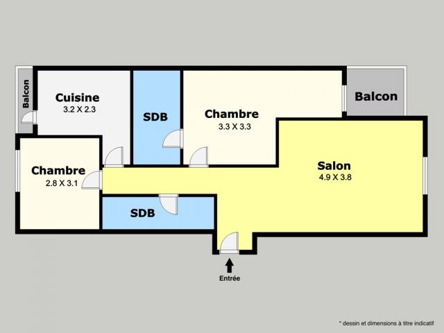 Photo Bel appartement à vendre 85 m² - Maarif Extension image 2/5