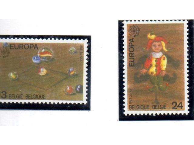 Photo Belgique timbres Europa 1988-1990 image 2/3