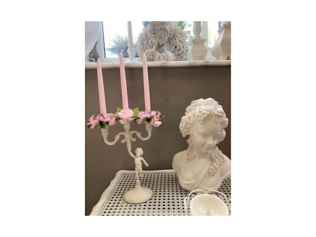 Photo Bougeoir 3 branches style shabby image 2/3
