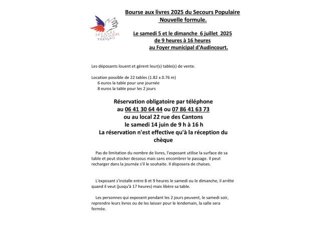 Photo Bourse aux Livres du Secours Populaire image 2/3