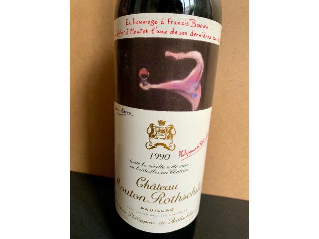 Photo Bouteille vin Chateau Mouton Rothschild 1990 Pauillac Bordeau image 2/5