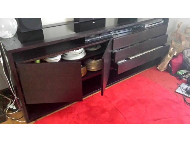 Photo Buffet Roche Bobois Glassbox Wenge bois/verre image 2/3