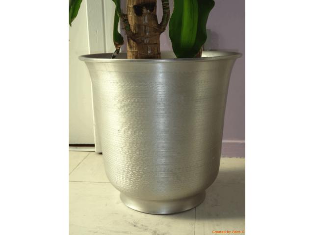 Photo Cache-pot pour plante - TBE - ARGENT image 2/3