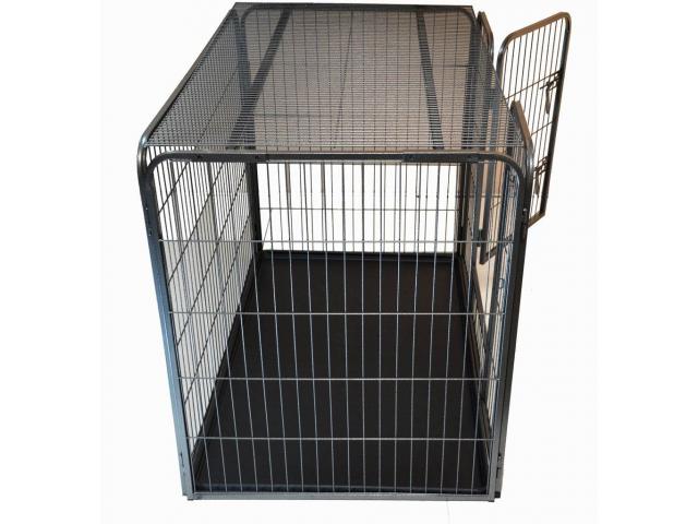 Photo Cage chien + bac 3 tailles cage chien XXL parc chien enclos chien cage chien cage grand chien cage g image 2/2