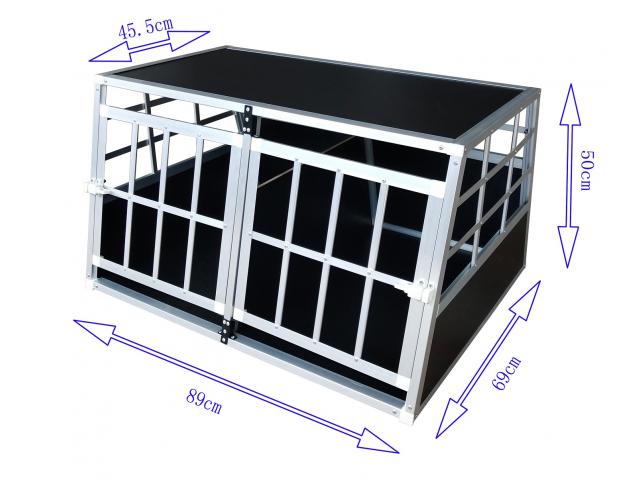 Photo Cage transport ALU L cage aluminium cage transport alu cage chien cage chat cage voiture cage solid image 2/2
