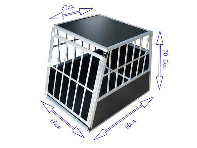 Photo Cage transport ALU M cage aluminium cage transport cage chien cage chat cage voiture cage légère image 2/2