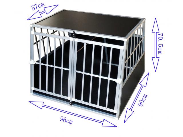Photo Cage transport ALU XL cage aluminium cage transport alu cage chien cage chat cage voiture cage solid image 2/2