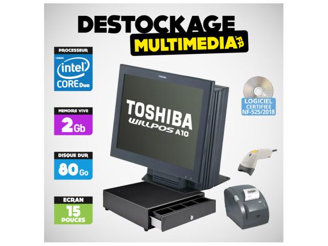 Photo CAISSE ENREGISTREUSE TACTILE TOSHIBA ST-71 TOUS COMMERCES AUX NORMES LOI 2018 image 2/4