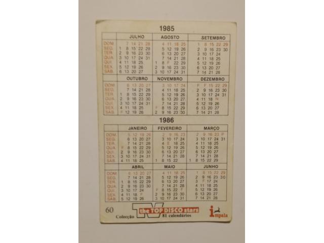 Photo Calendrier de poche. David Bowie image 2/2