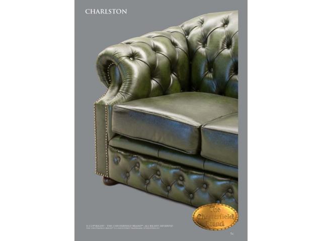 Photo Canapé Chesterfield Charlston 3 place Vert anglais image 2/6