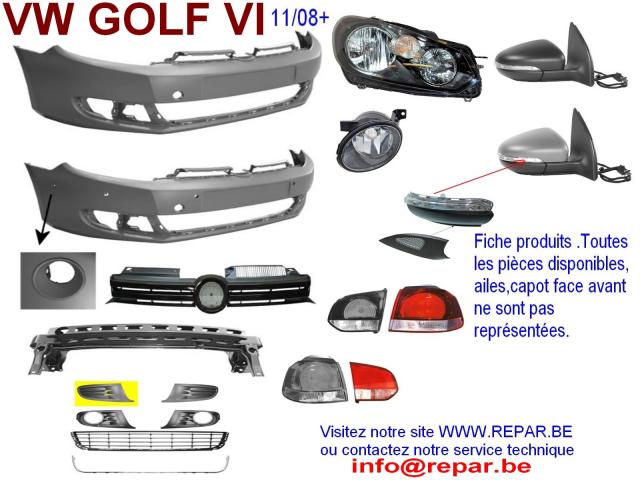 Photo capot VW GOLF VII  REPAR.BE   TECHNICAR image 2/6
